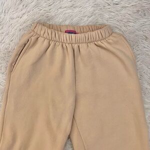 Edikted tan jogger sweatpants